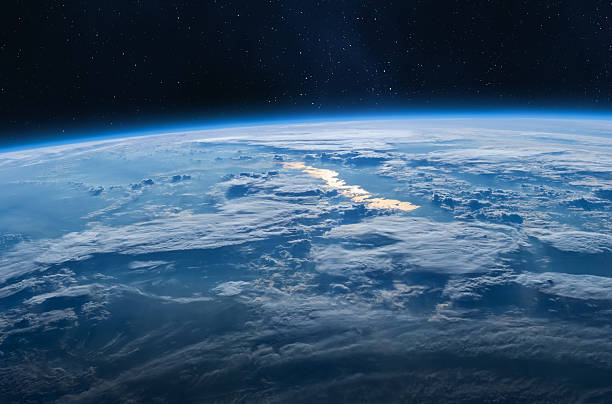 istock Blue planet Earth in the space. 2229876194