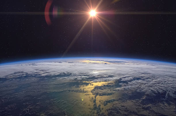 istock Sunrise over planet Earth, view from space. Space scene. 2229876197