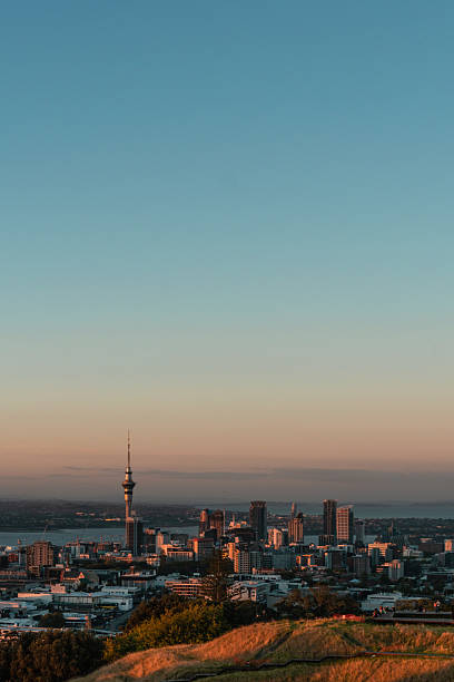 istock Auckland Skyline at Golden Hour from Mount Eden 2229881396
