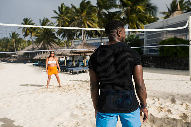 istock Couple Volleyball on a beach 2229898599