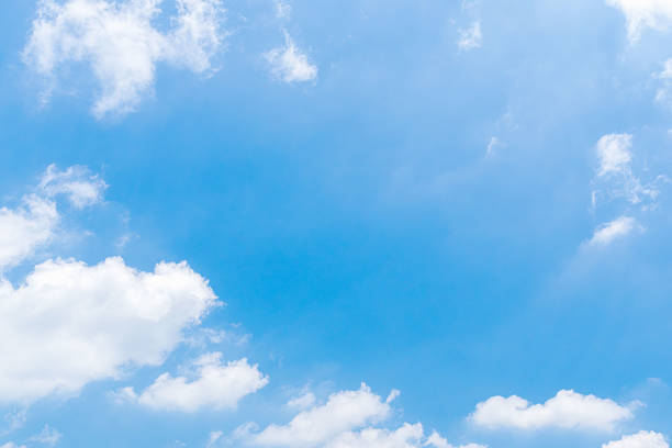 istock Summer sky: Blue sky and clouds seen from the summer mountains 44 2229901802