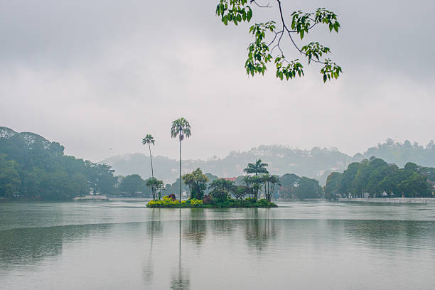 istock Kandy Lake in fog, after strong rain 2229902062