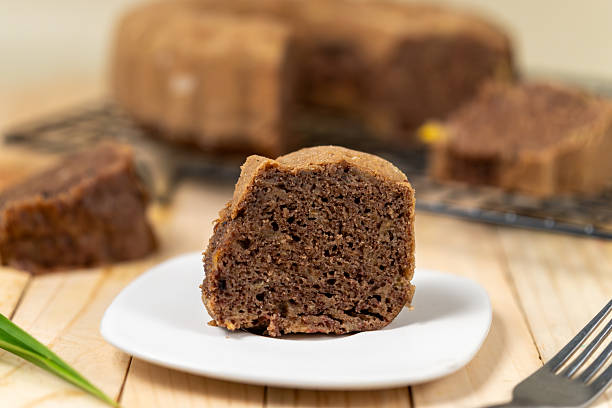 istock Slices of banana chocolate cake 2229904511
