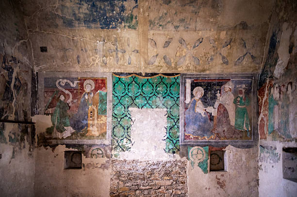 istock Fresco in Fortified Church 2229909906