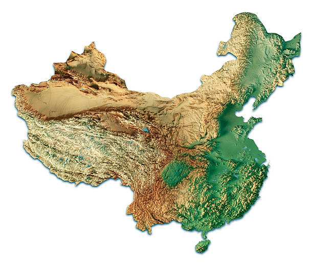 istock China 3D Render Topographic Map Color Isolated 2229915928