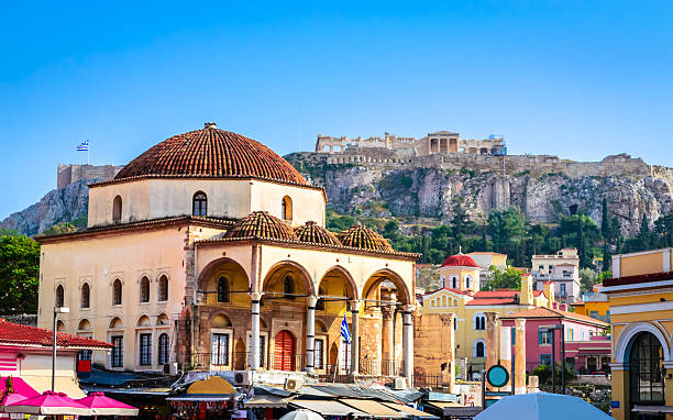 istock Beautiful Monastiraki square in Plaka District, Athens, Greece. 2229922110