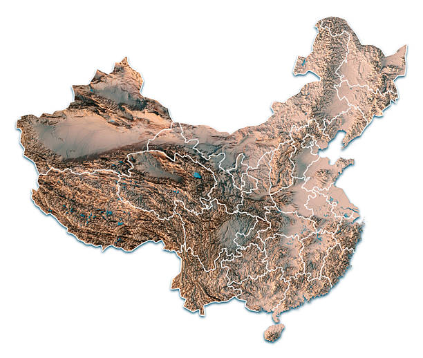 istock China 3D Render Topographic Map Neutral Isolated Border Provinces 2229922370