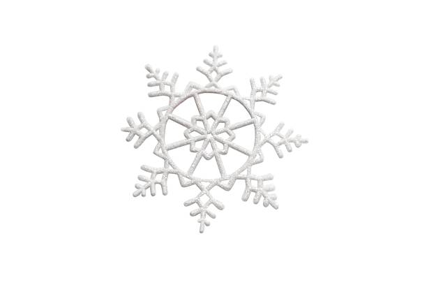 istock White snowflake with glitter isolated on white background 2229925574