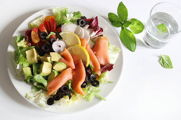 istock Smoked salmon salad. 2229928936