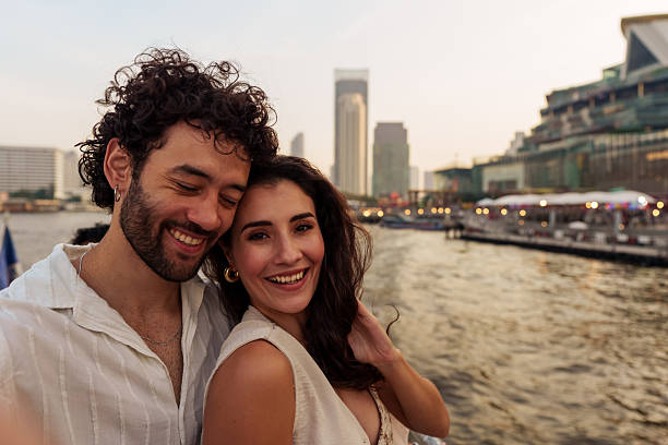 istock Couple’s Selfie in Bangkok on a Chao Phraya River 2229929699