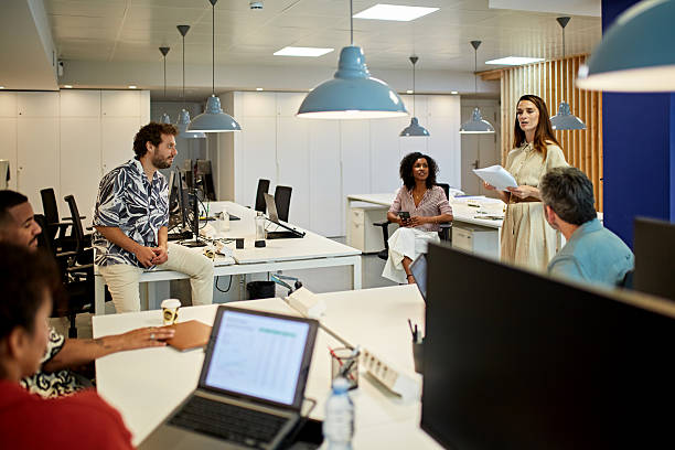 istock Back to the office and face to face team meetings 2229931215