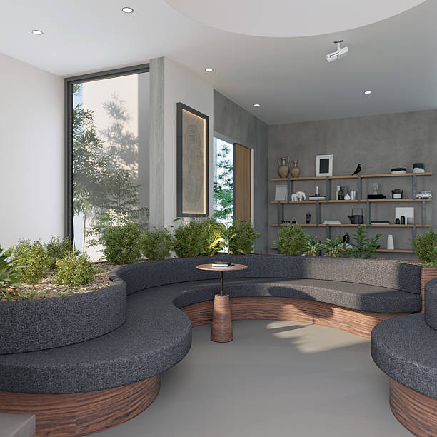 istock 3d render of luxury hotel looby 2229936881