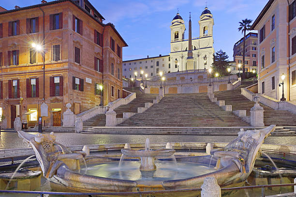 istock Piazza di Spagna and Spanish Steps at Dawn – Rome, Italy 2229947258