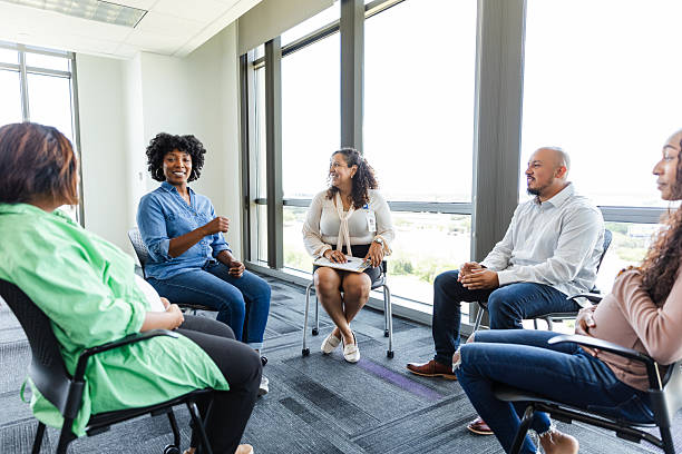 istock Diverse Group Therapy Session: Pregnant Women and Partners 2229949547