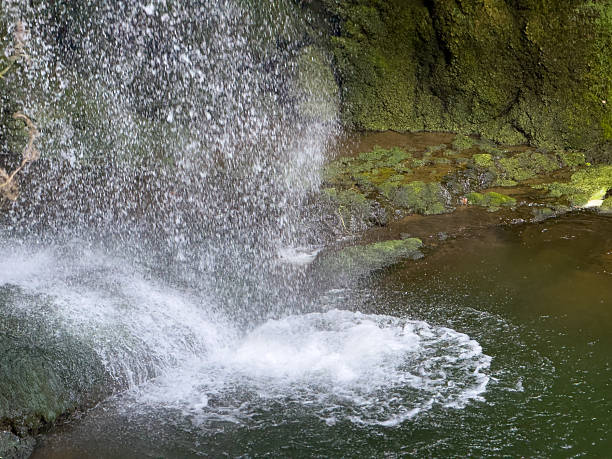 istock A waterfall is spraying water into a pool of water 2229958567