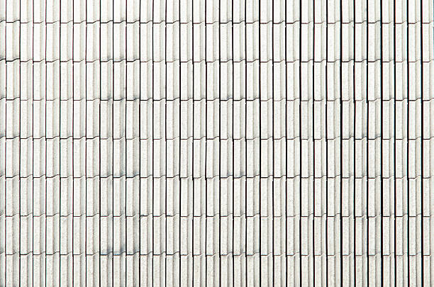 istock Ribbed white metal surface creating minimalistic background for designer projects 2229959022