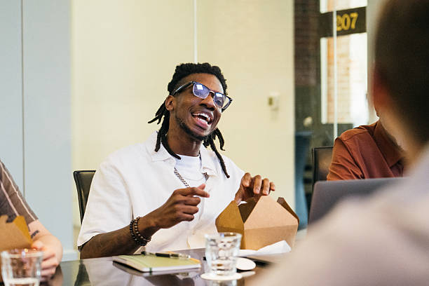 istock Team lunch meeting in the boardroom 2229969545