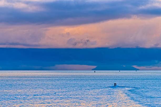 Coastal range mountains by the city of Vancouver British Columbia