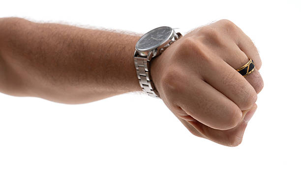 Senior man in jewelry store selling luxury watches