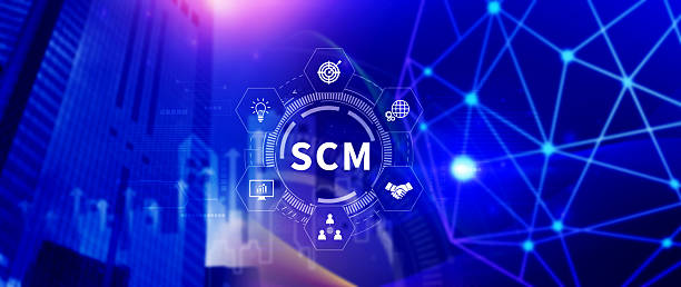 istock SCM concept, Supply Chain Management, Logistic and transport, Communication network. organizing and controlling resources to meet the needs of customers. 2229982848