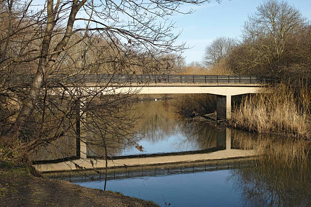 The Bridge across the River Lea near Hackney Marshes