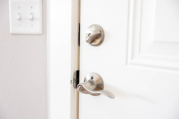 istock Door handle - Accessibility features in a modern home construction for convenient senior living 2229996714