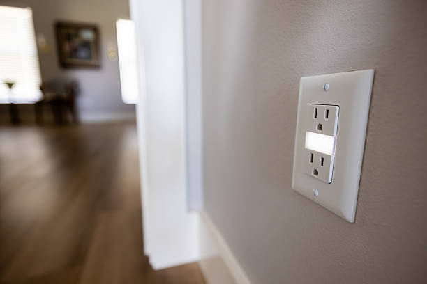 istock Built in night light into outlet - Accessibility features in a modern home construction for convenient senior living 2229997474