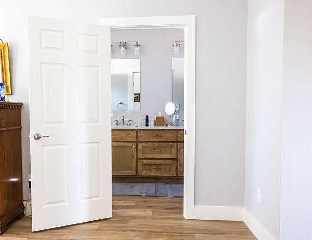 istock wide door frame - Accessibility features in a modern home construction for convenient senior living 2229997668