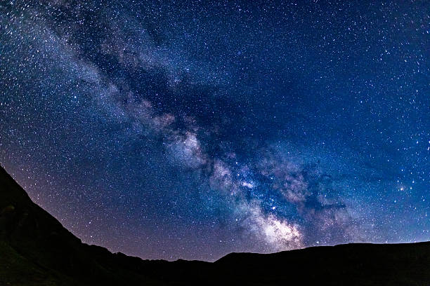 istock Majestic stars and milky way at night. Beautiful deep space galaxy. 2229997868