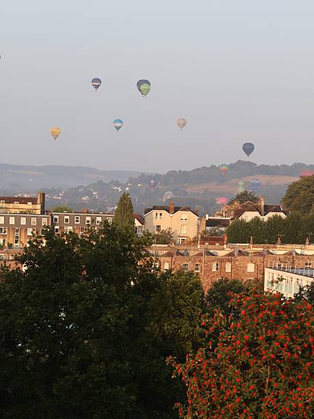 Bristol, United Kingdom – August 10, 2025: Annual four-day festival in Bristol, England, featuring hot air balloons from UK and international teams.