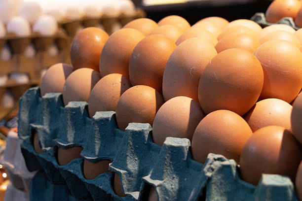 istock Tray full of quality brown eggs 2230019339