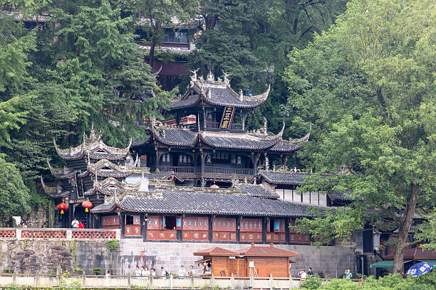 Dujiangyan, town god temple landscape