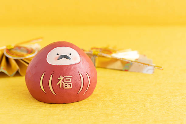 Daruma, New Year's card, New Year, exam, passing, prayer