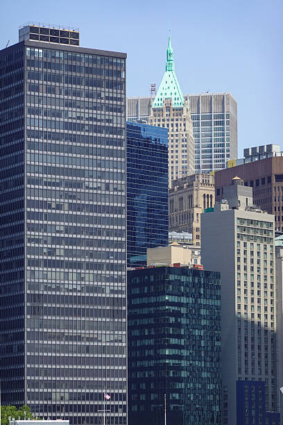istock Vertical Slice Of Financial District Skyscrapers 2230028259