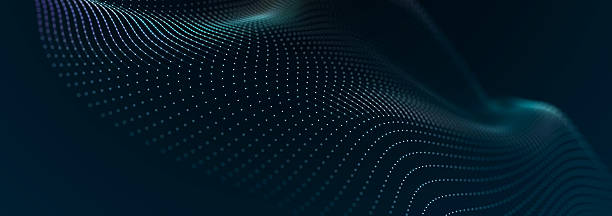 istock Digital landscape with dots and lines. Cyberspace grid. Background concept for your design. 3d 2230049297