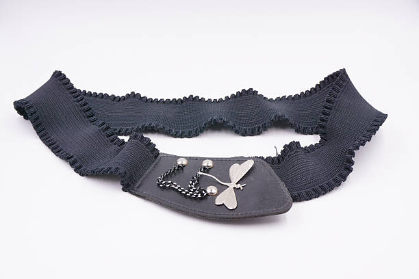 istock Vintage black elastic ladies belt 2230050618