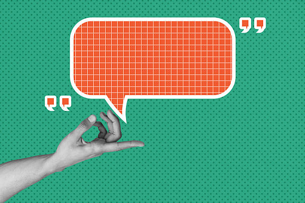 Zine composite image art collage of hand point index finger bubble communication chatterbox notification speech dialogue.