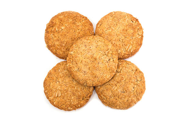 istock cereal cookies isolated on white background. View from above. 2230067965