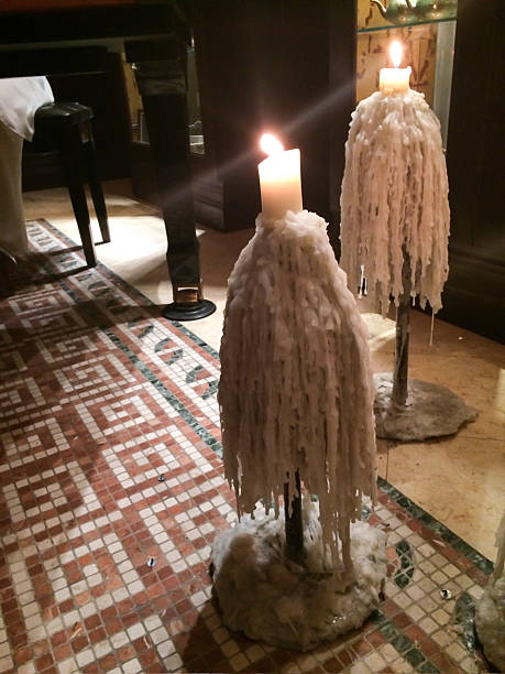 Candles that have been burned for many years