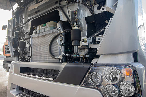 istock Truck with an open motor compartment 2230074633