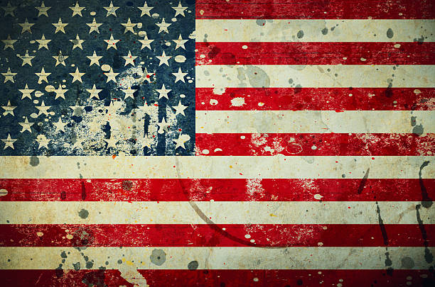 istock Grunge USA Flag background texture 2230089646