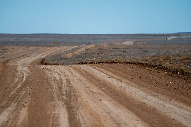 istock Cameron Corner Road in outback NSW 2230101308