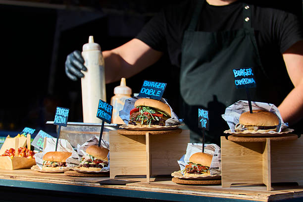 istock Hamburger food truck. 2230102989
