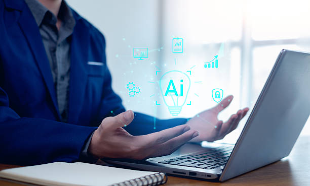 istock Ai technology, Businessman show technology smart robot AI, artificial intelligence deep learning, Technology smart robot AI agents. 2230103602