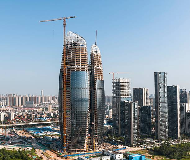 istock High-rise construction in modern city skyline. 2230108117
