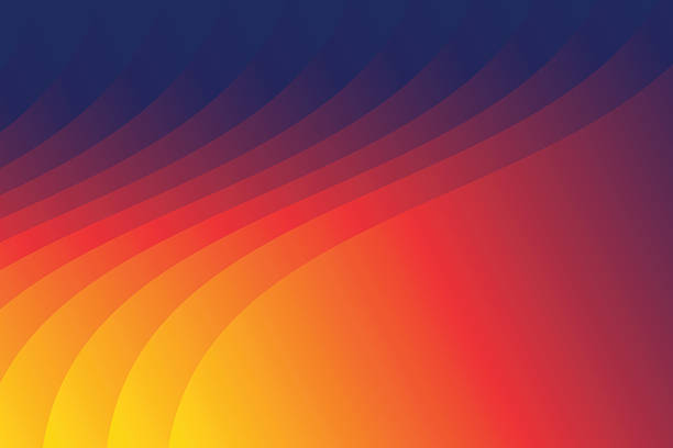 istock Colorful Abstract Curved Rainbow Stripes Background Design vector stock illustration 2230110061