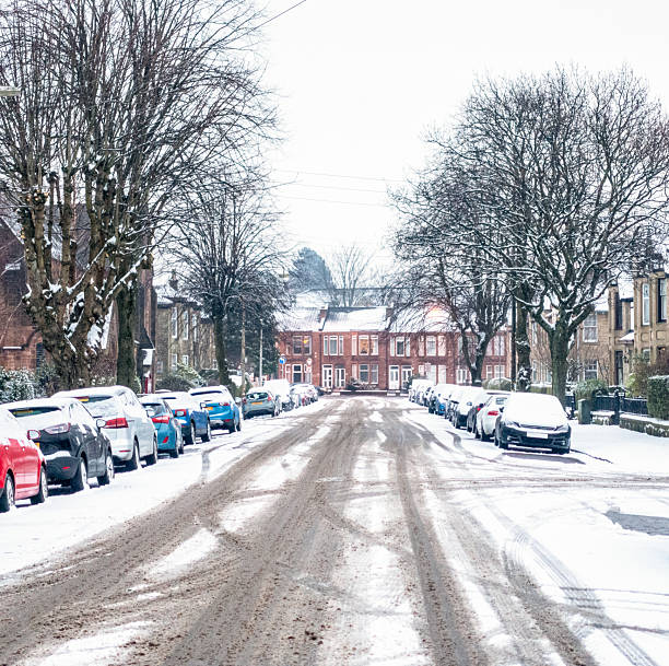 istock Snow covered streets in January 2230112424