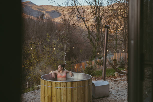 istock Tranquil soak in my garden tub 2230114776
