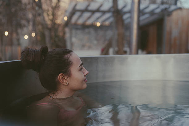 istock Tranquil soak in my garden tub 2230114818
