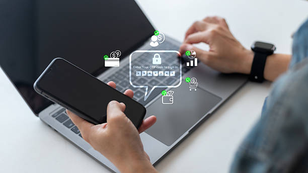 istock User entering OTP code on smartphone to verify identity for secure online banking and digital transactions, cybersecurity, and fintech technology concept. 2230116104